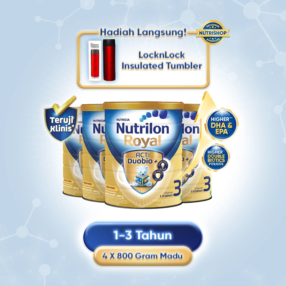 [Bundle Pack] Nutrilon Royal 3 Vanilla 800gr x 4Pcs (edit)